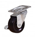 UKEN CASTER WHEEL RUBBER 2.5" SWIVEL W/B