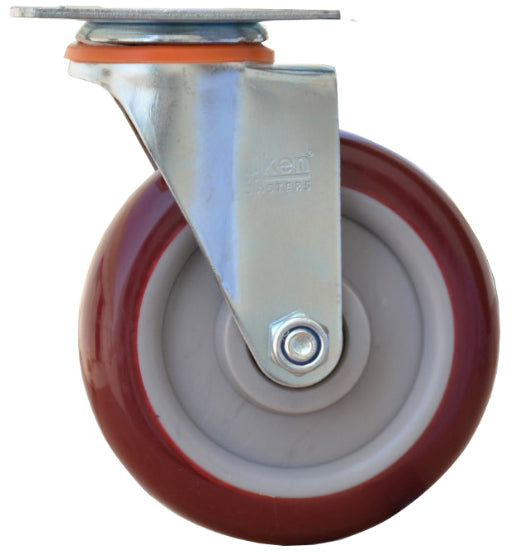 CASTER WHEEL PU 4" SWIVEL-UKEN