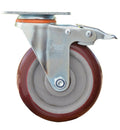 CASTER WHEEL PU 3" SWIVEL WITH BRAKE-UKEN