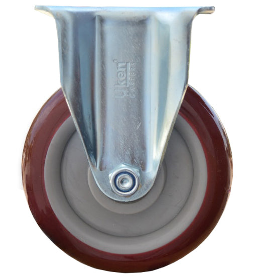 CASTER WHEEL PU 5" FIXED-UKEN
