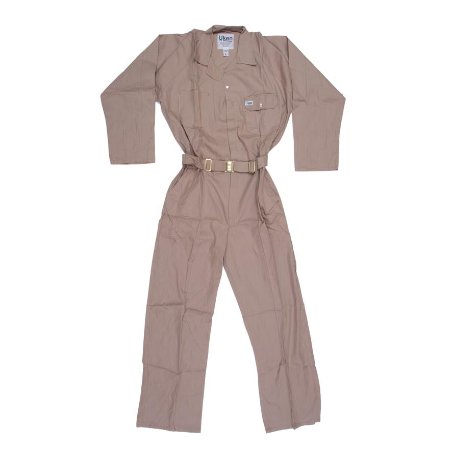 UKEN COVERALL 65/35 BEIGE MEDIUM