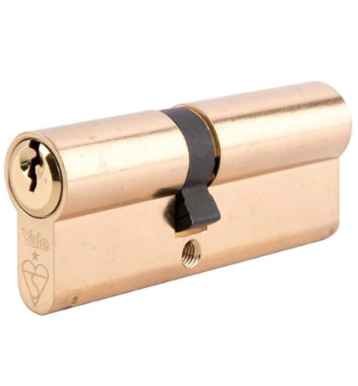 YALE SECURITY CYLINDER BRASS # 2300060
