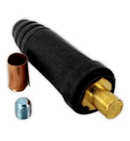 Welding Cable Male Connector 10–25 mm² – Black