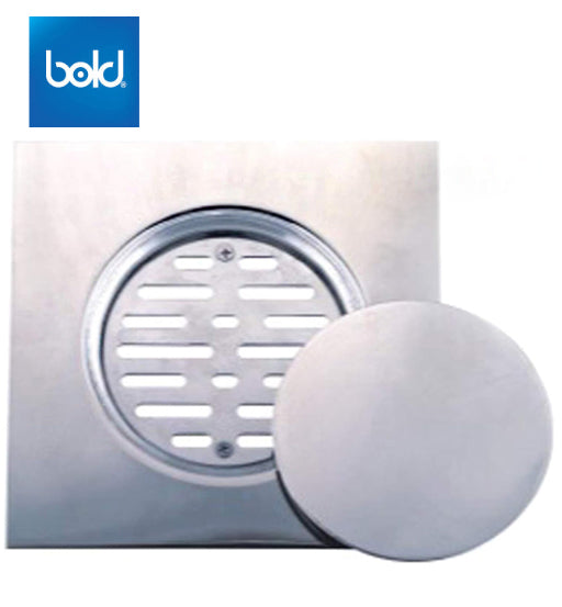 BOLD SS FLOOR DRAINER WITH COVER 200X200X1.80MM