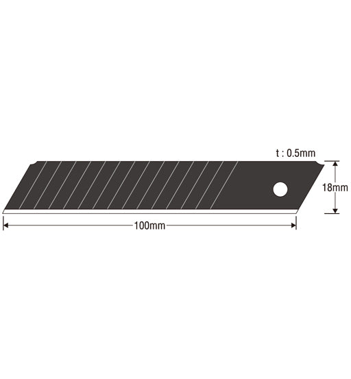 KDS KNIFE BLADE 18MM ULTRABLACK