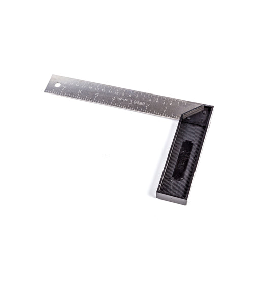 UKEN TRY SQUARE 8" PLASTIC HANDLE