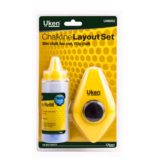 UKEN CHALK LINE REEL SET