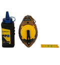 30m POWERWINDER CHALK LINE SET-CHALK LINE113g BLUE CHALK&LEVEL