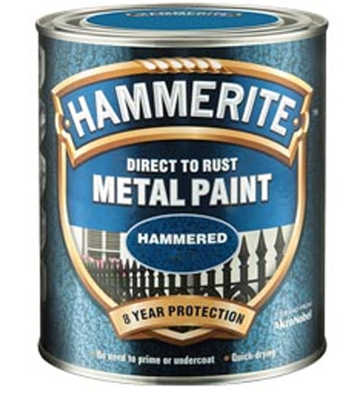 HAMMERITE METAL PAINT HAMMERED BLACK 250ML
