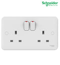 SWITCH SOCKET 13AMP 2G LSE WHI SCHNEIDER