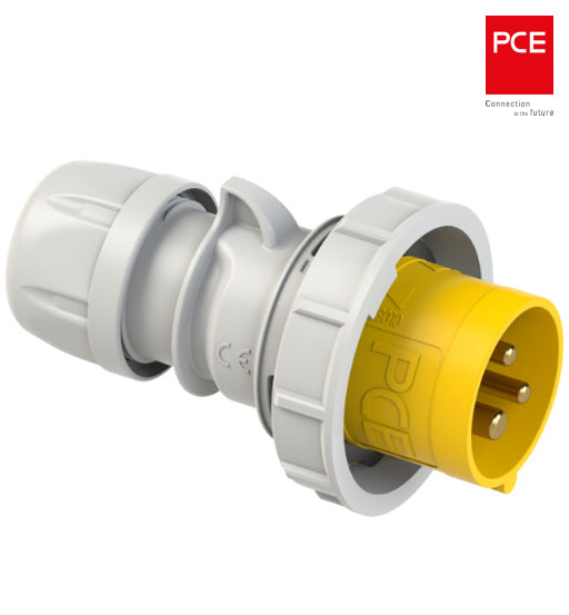 PCE IND PLUG 16 AMP 3 PIN 110V #0132-4IP67