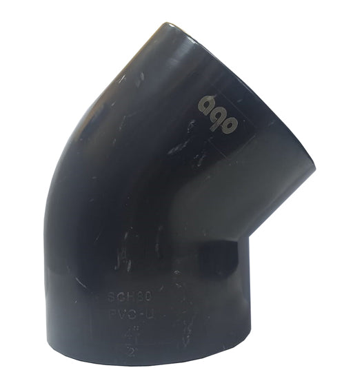 AQO PVC HP ELBOW 3" 45°