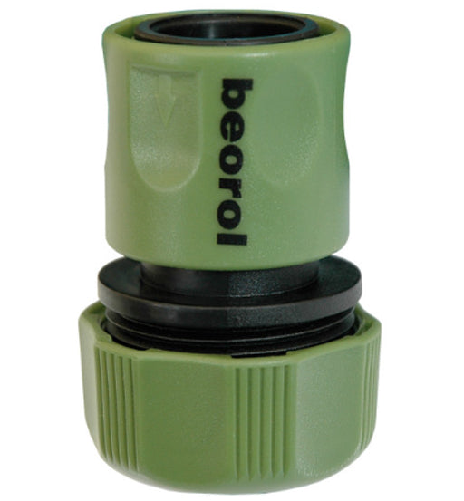 BEOROL PLASTIC HOSE QUICK CONNECTOR 5/8" 3/4" WATERSTOP