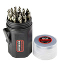 EUROBOOR DRILL BIT SET TDH.25 HSS-G (FULLY GROUND) - 118? SPLIT POINT