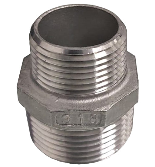 SS REDUCER NIPPLE 2" X 1"