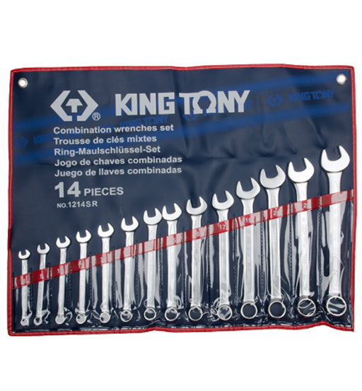 KING TONY COMBINATION SPANNER SET 14PCS