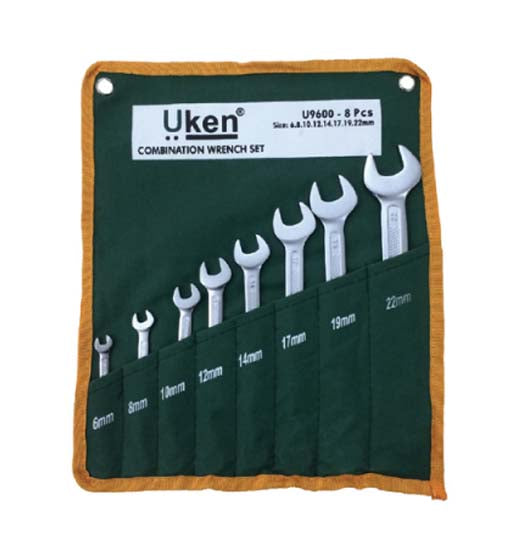 UKEN COMBINATION SPANNER 6-32 MM 12PCS SET