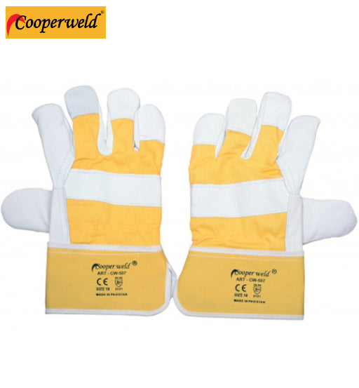 COOPERWELD GLOVES RIGGER YELLOW / GREY