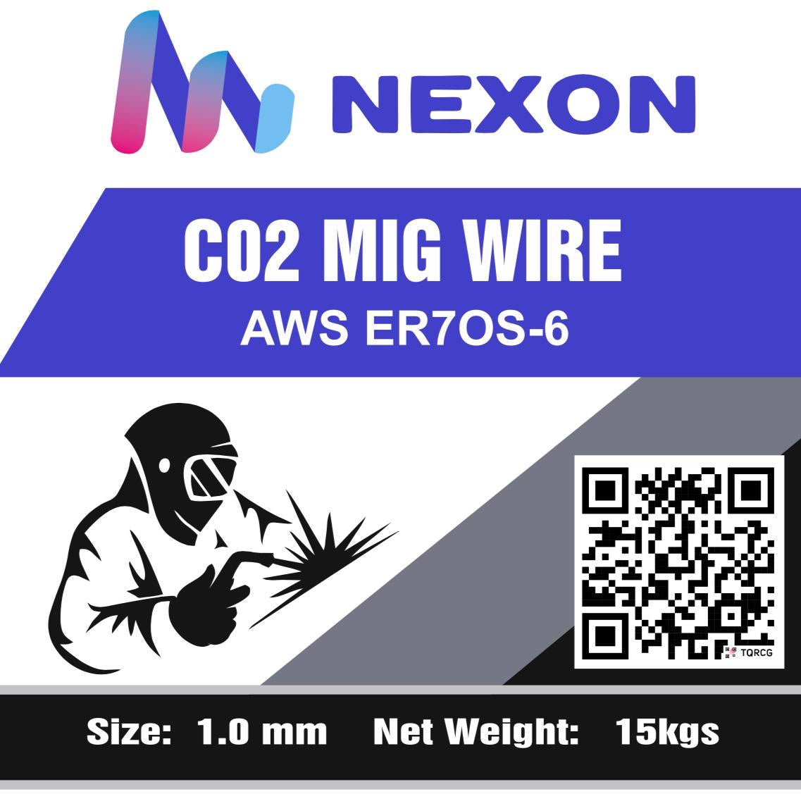 Nexon CO2 MIG Wire AWS ER70S-6 – 1.0mm | 15kg Spool