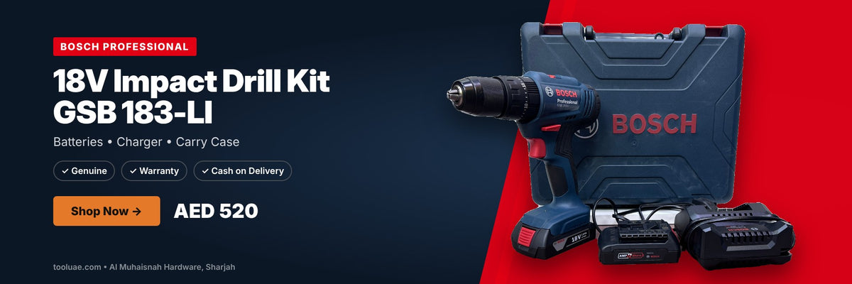 Bosch GSB 183-LI Professional 18V Impact Drill Kit – AED 520