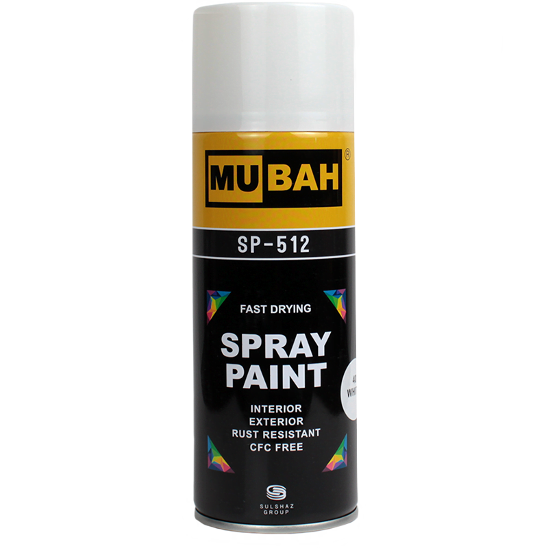 Mubah Spray Paint White - Tools UAE